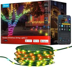 Govee Christmas String Lights 2 RGBWIC 500 LED 164 ft Smart App Alexa Google